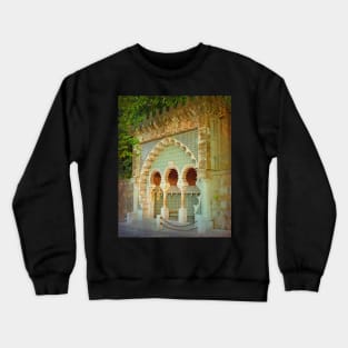 Sintra mourisca. moorish sintra fountain. Crewneck Sweatshirt